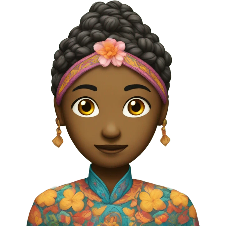 Skill and flower  emoji