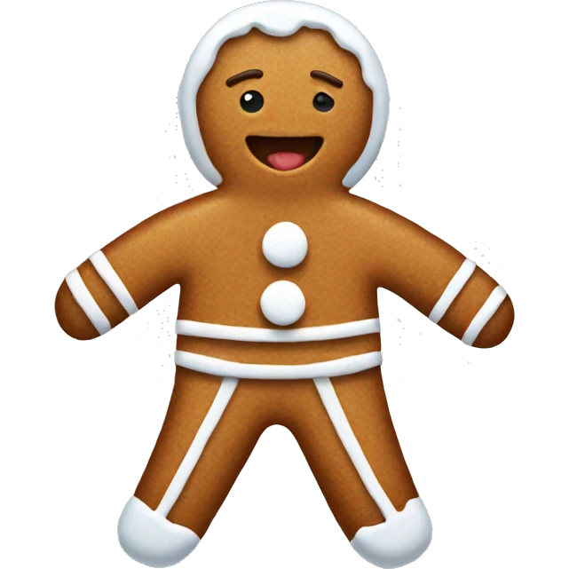 gingerbread in jumper emoji