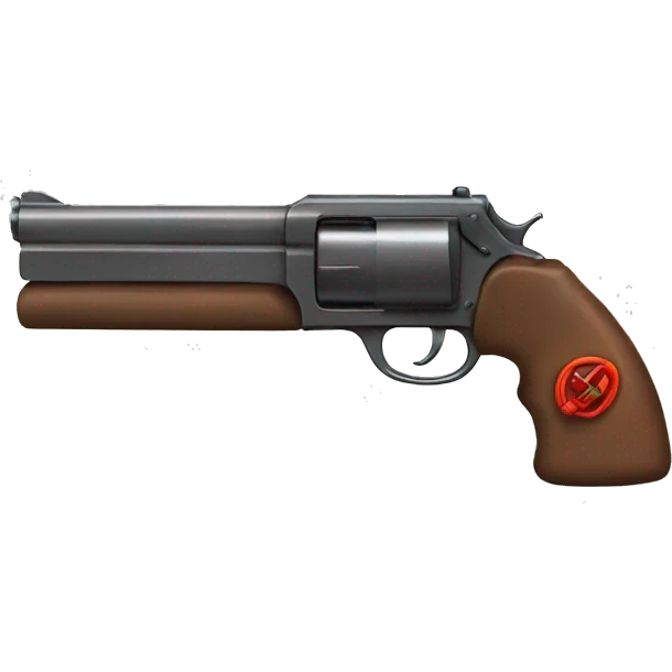 Gun with bow emoji