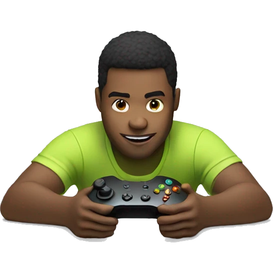 guy playing xbox emoji