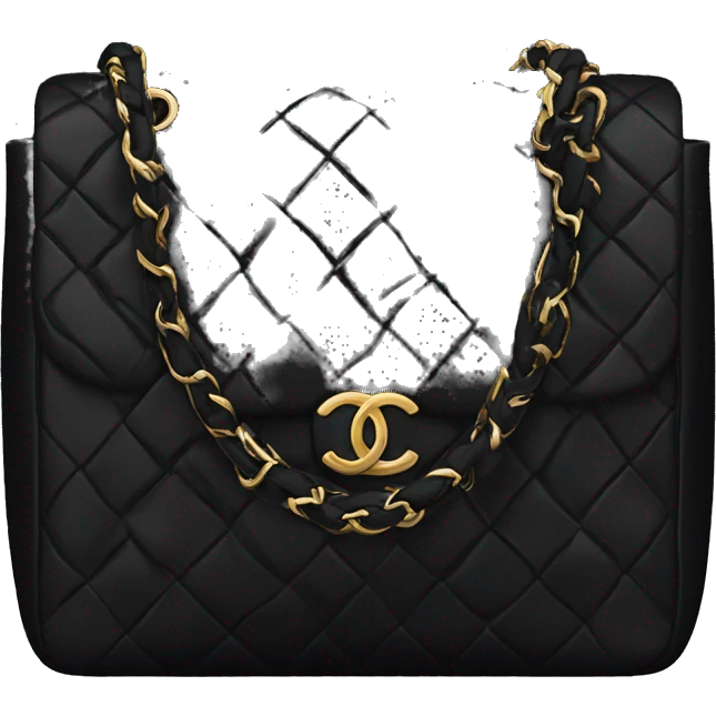 Chanel black bag emoji