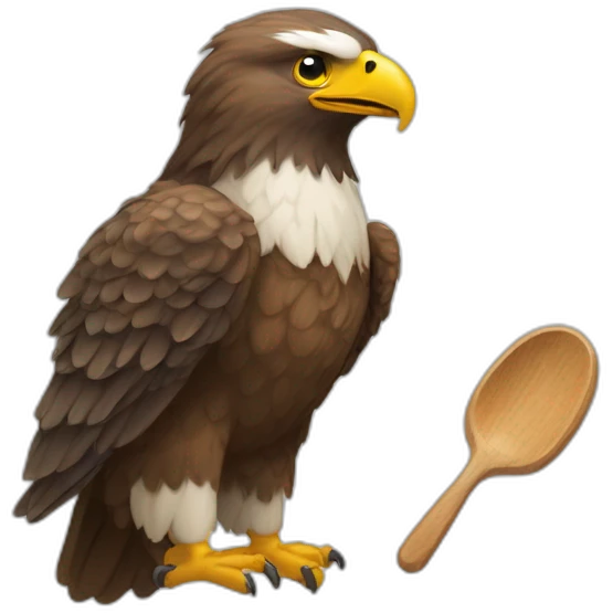 aigle+une cuillère emoji