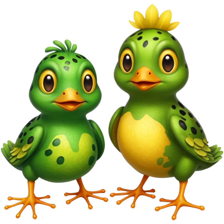 🐸+🐥 emoji