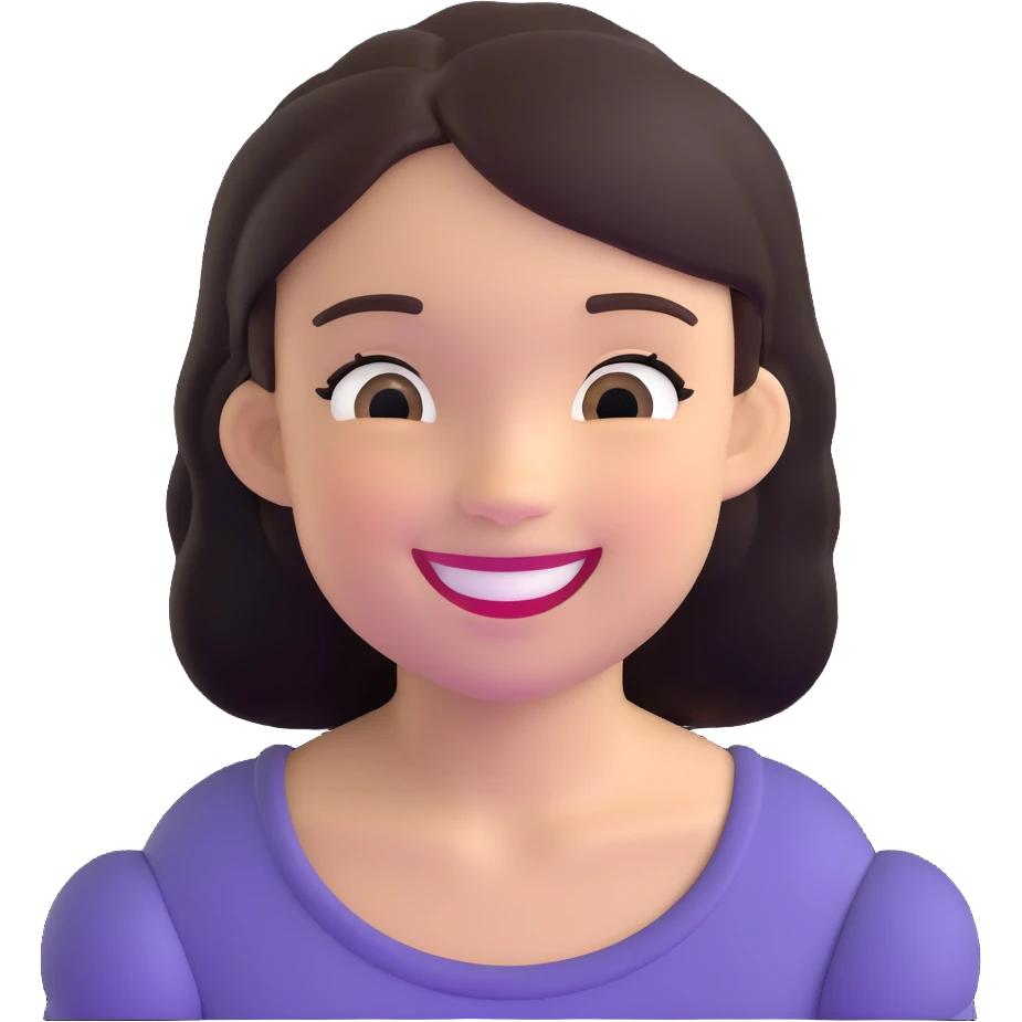 smiling girl emoji