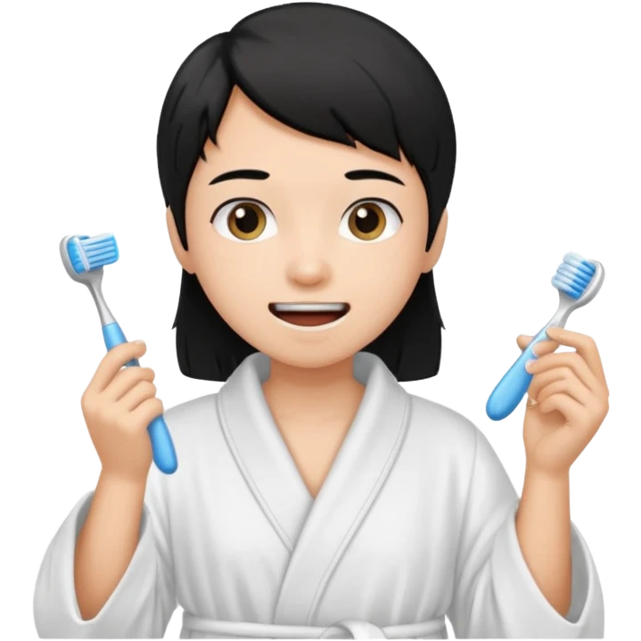 Brossé  teeth BLACK S emoji