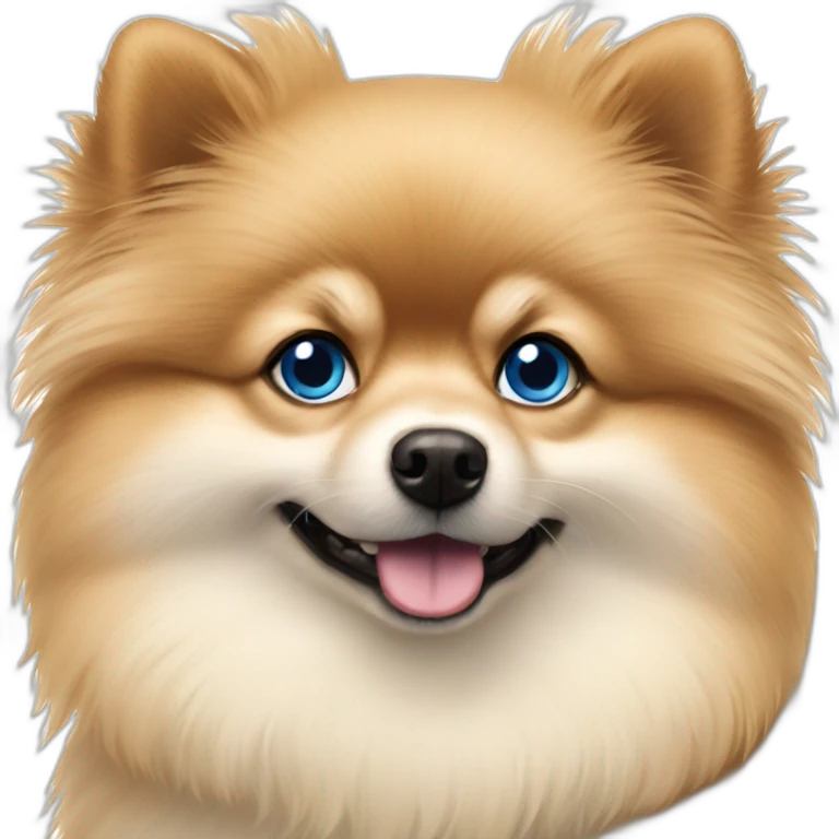 pomeranian-dog-blue-eyes emoji