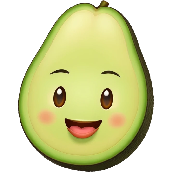 Aguacate con labios  emoji
