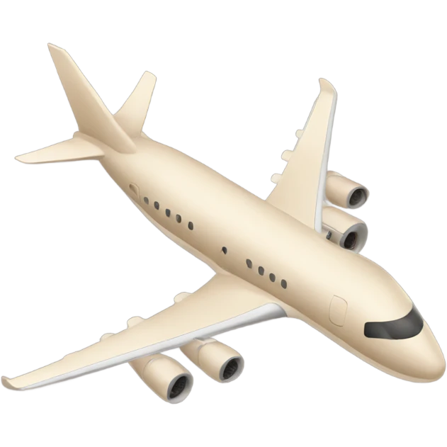 beige airplane emoji