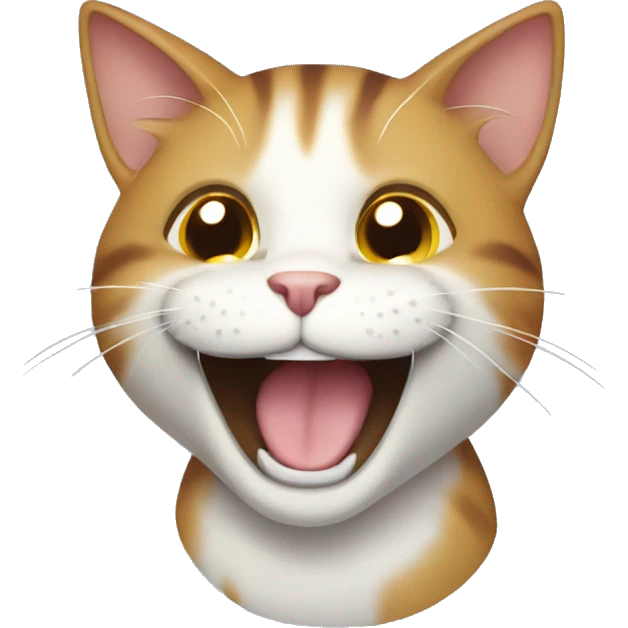 Cat laughing emoji