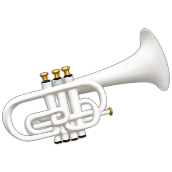 The White trumpet emoji