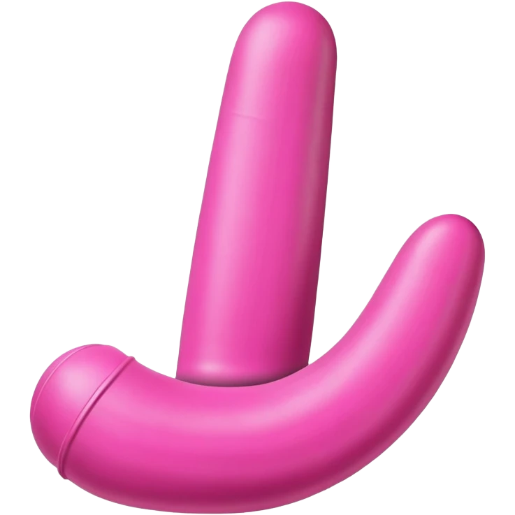 Abnormally huge rubber pink dildo emoji