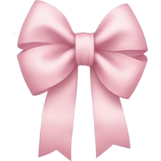 Light pink bow emoji