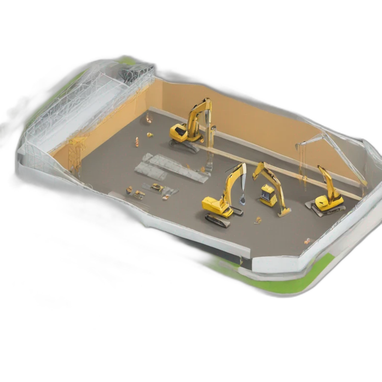construction yard of a sports facility emoji
