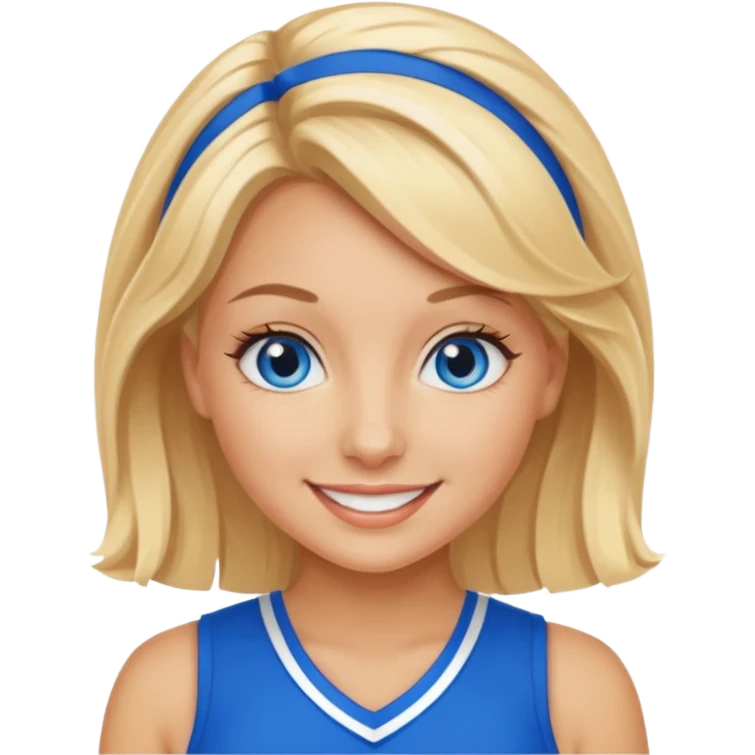 Blonde , blue eyes , Seattle , cheerleader emoji