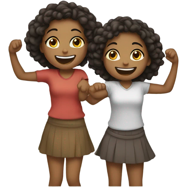 girls parting  emoji
