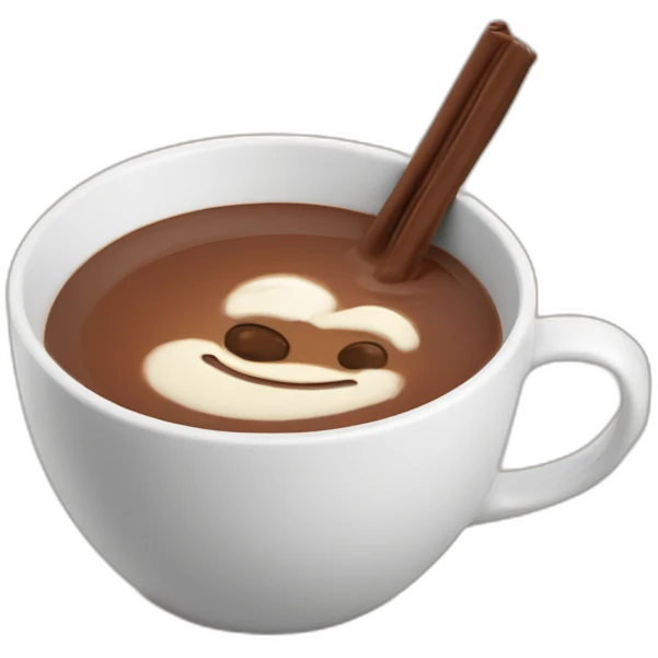 Grogu boit chocolat chaud emoji