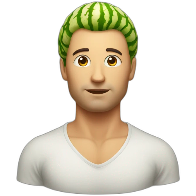 Hard melons emoji