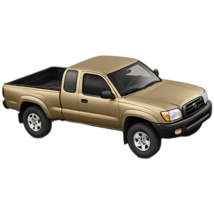 2003 Toyota Tacoma ext cab with sand paint emoji
