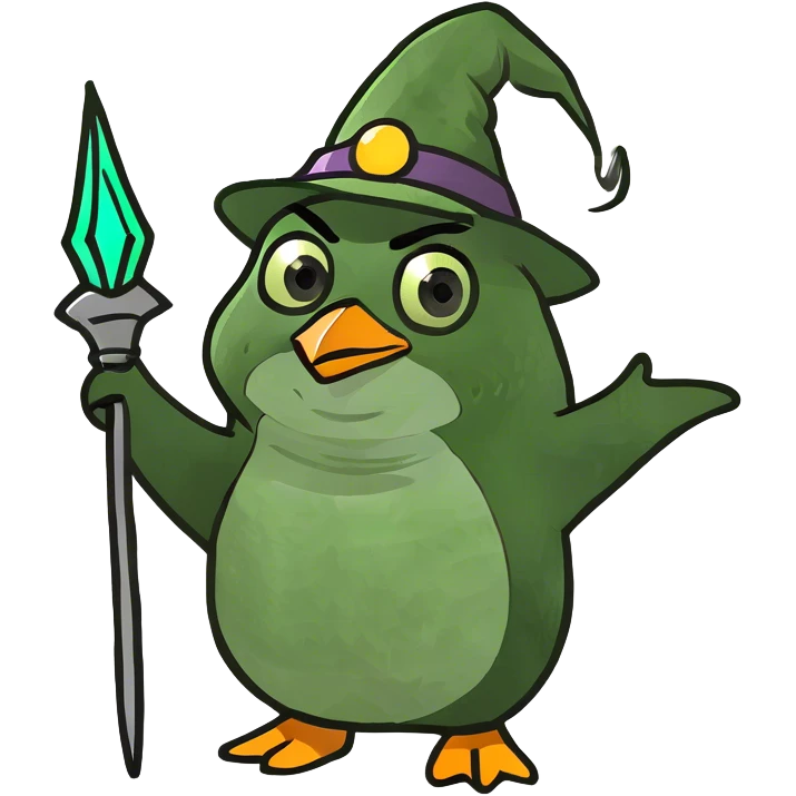 Wizard penguin emoji