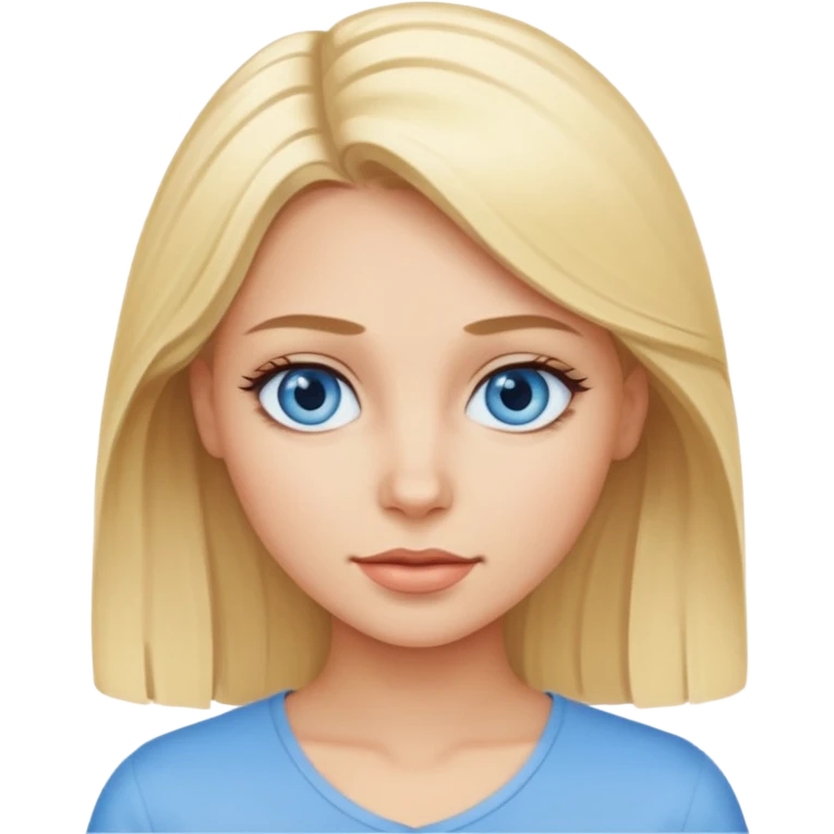 Голубоглазая блондинка emoji