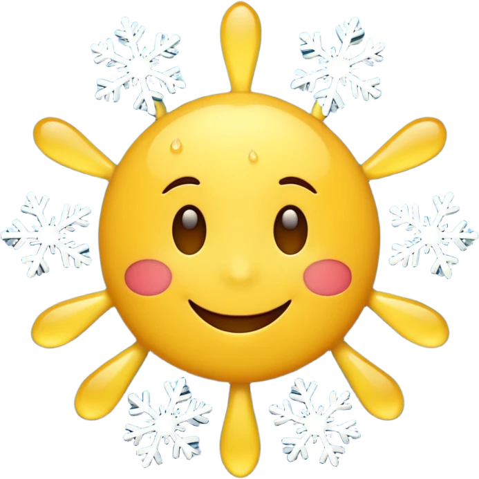 create a realistic emoji showing different weather siituations emoji
