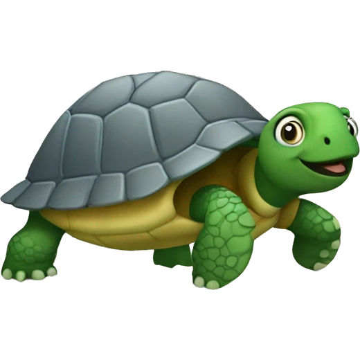 Turtle with a grey book emoji