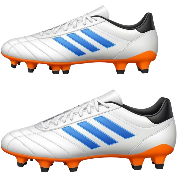 Cinematic Realistic image of a pair of soccer boots featuring finely detailed synthetic and leather textures, vibrant accents and dynamic design elements, illuminated by bright, field-side lighting that captures their sporty essence emoji