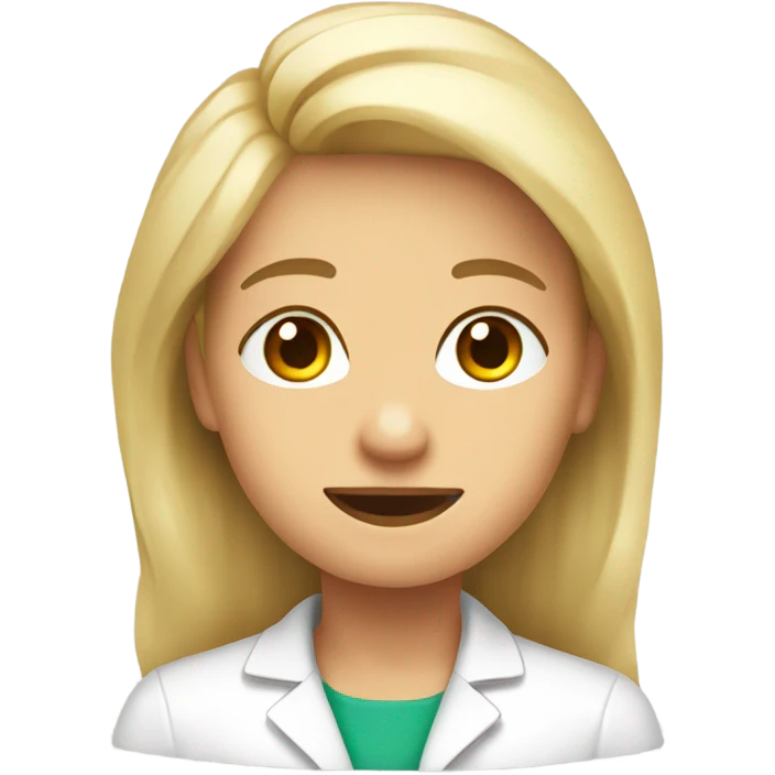 Farmacéutica rubia guapa emoji