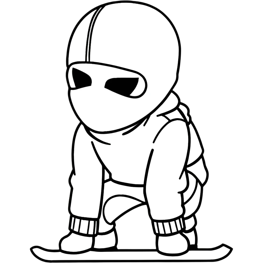 Bowing in ski mask emoji