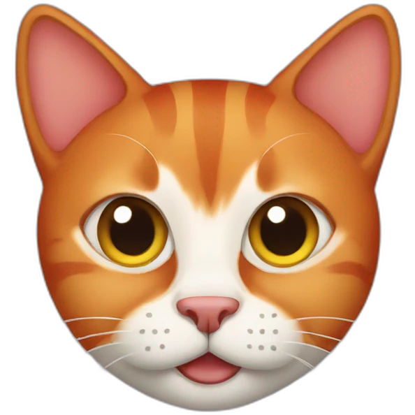 Red cat emoji