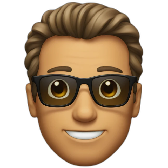 Arnold whith sunglasses emoji