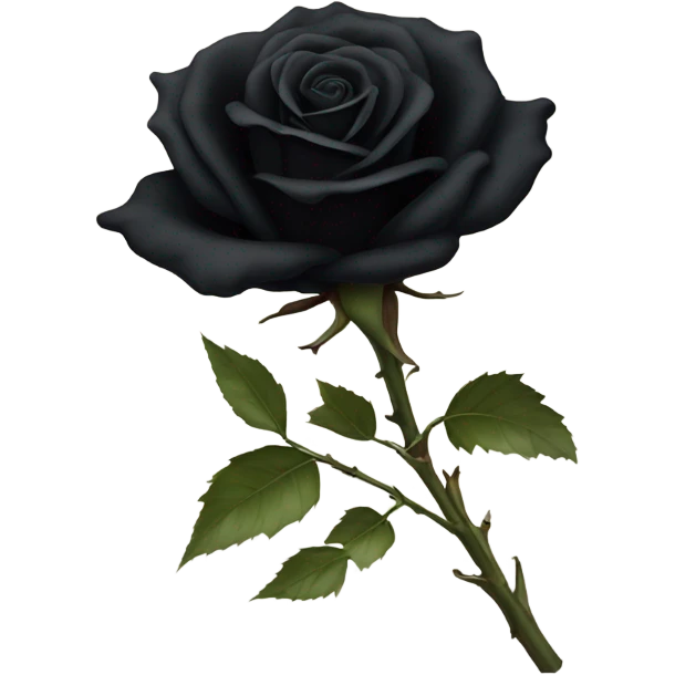 Black rose emoji