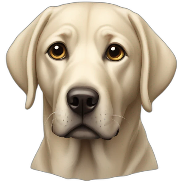 Labrador noir emoji