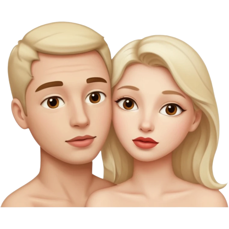 French kiss fair men and women emoji
