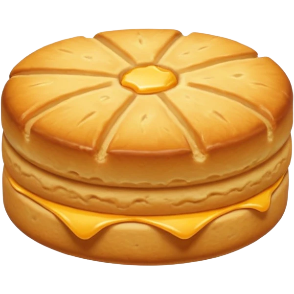 Biscuit simple sans visage emoji