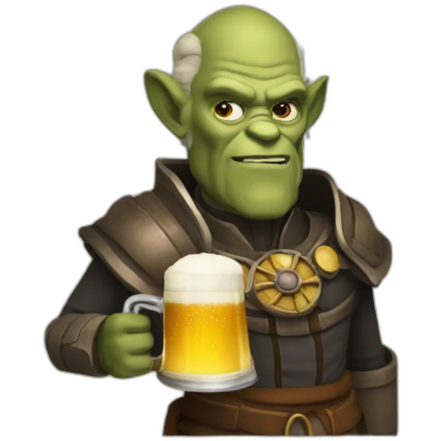 sherek-doctor-who-drinks-a-beer emoji