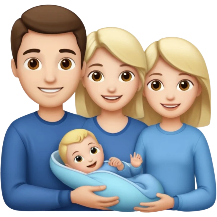 Family Woman Man boy Girl Baby emoji