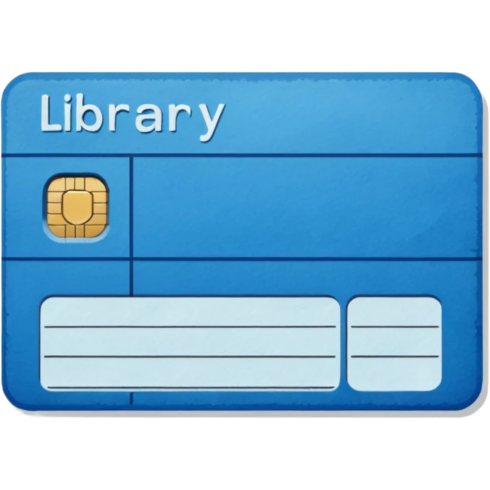 Library card
 emoji