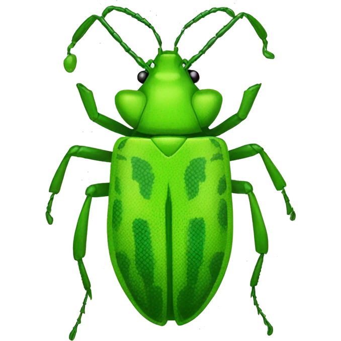 acid green scorpio bug emoji