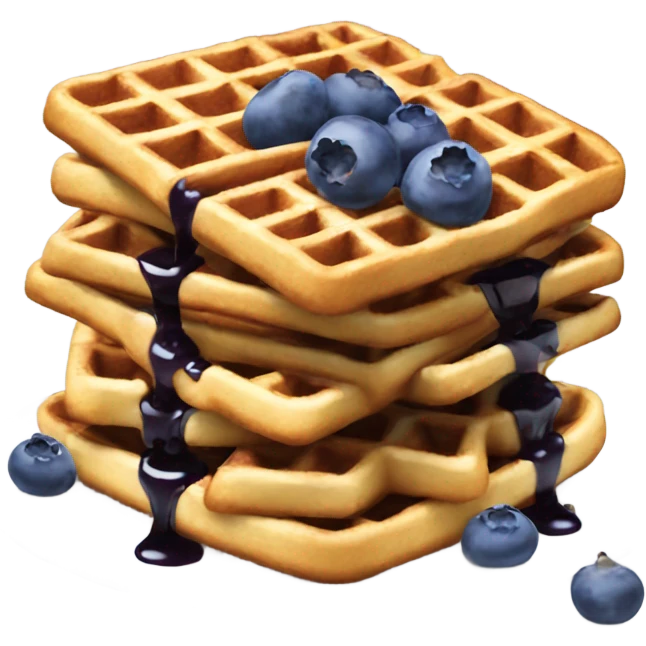 blueberry waffles emoji