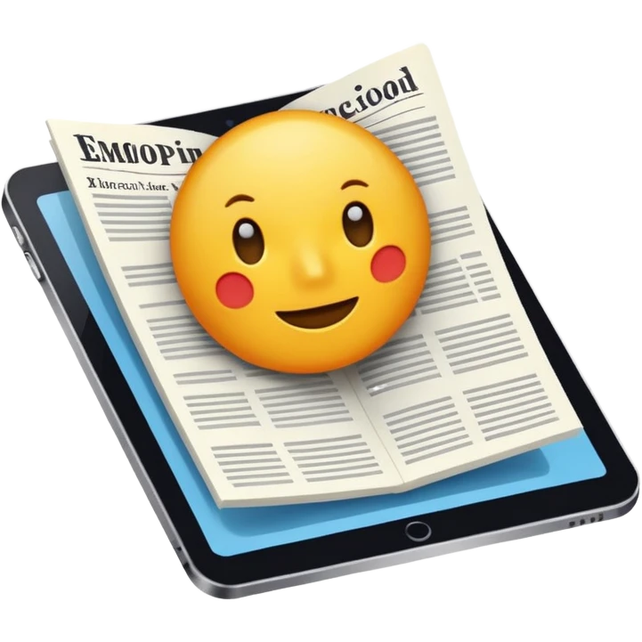 News article of commerce  emoji