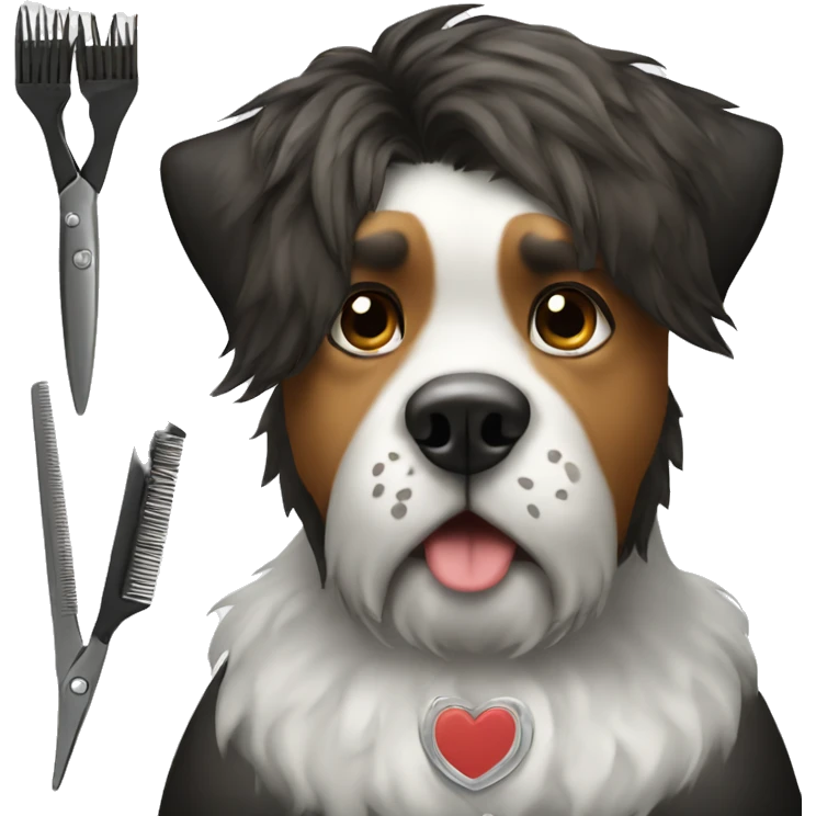 Dog barber emoji