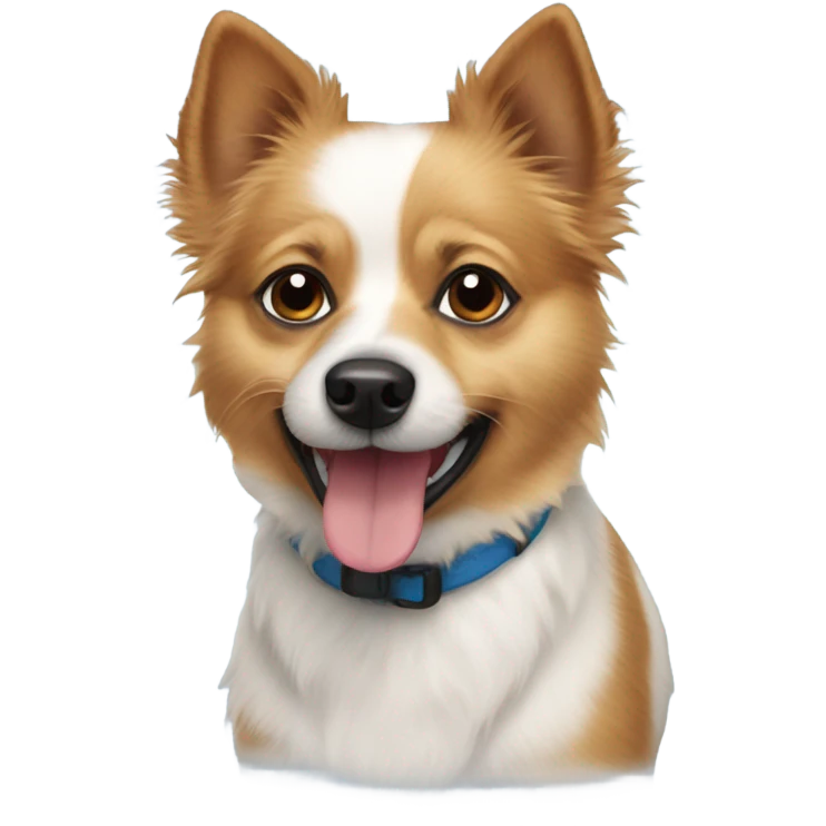 Jack Russell terrier Pomeranian mix dog  emoji
