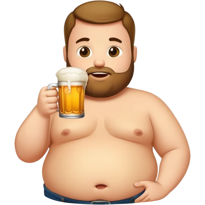 Жопа с пивом  emoji