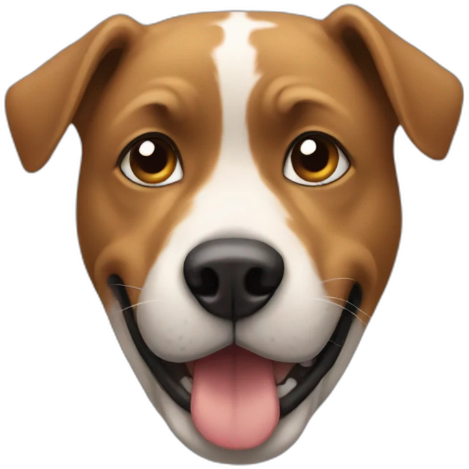 A dog chocked emoji
