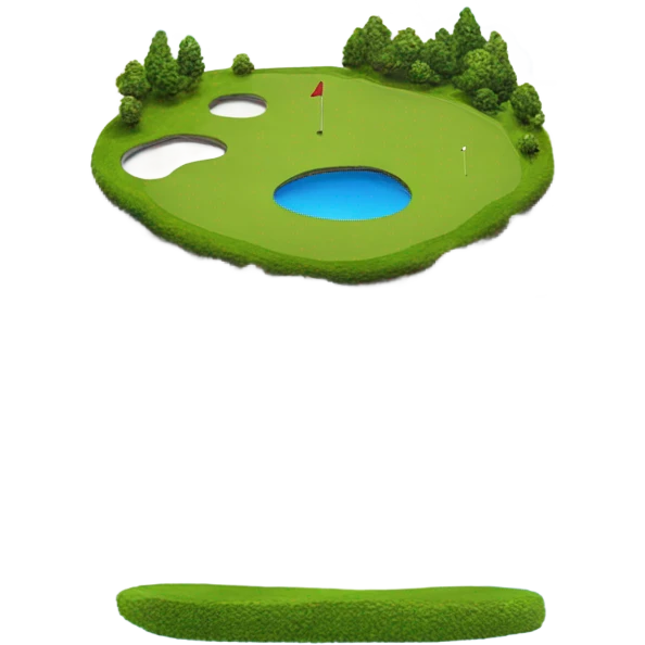 golf hole on cloud emoji