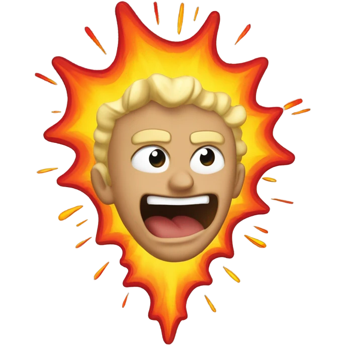 Cartoony explosion  emoji