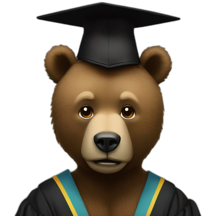 the bear in the cover of the album graduation of kanye west emoji