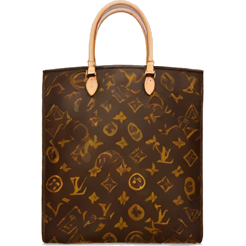 LV never full monogram bag emoji