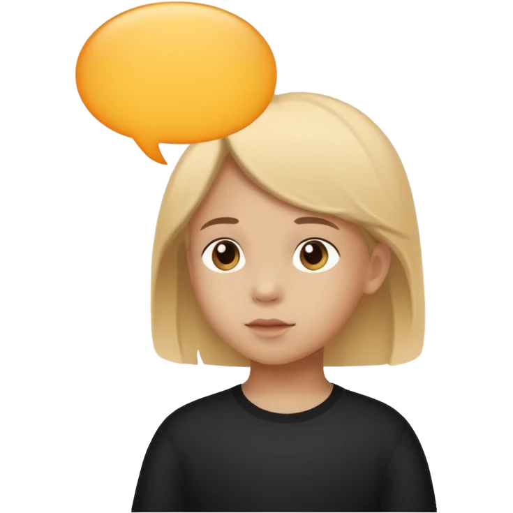 child silhouette with speech bubble emoji